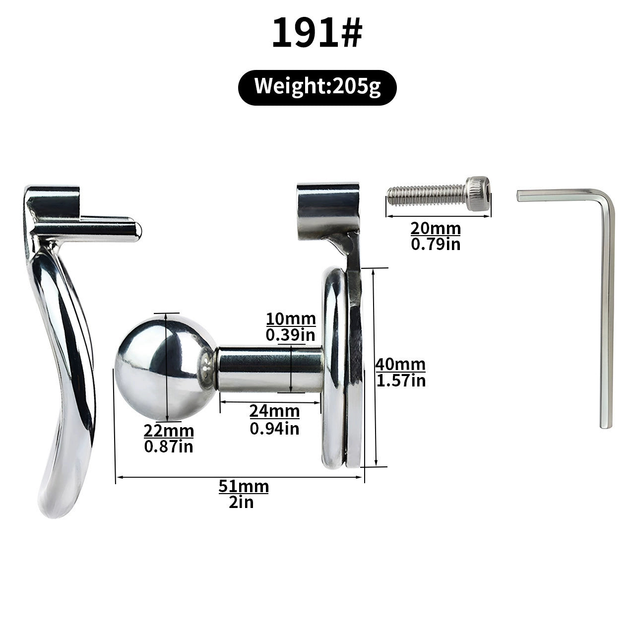 Steel Ball Pressure Massage Stainless Steel Inverted Chastity Cage