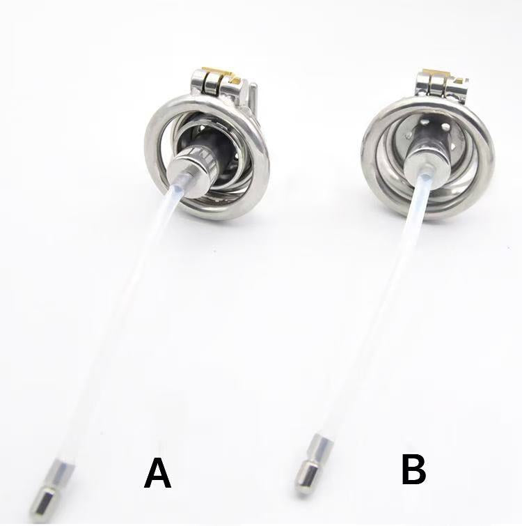 New Stainless Steel Negative Tadpole Cage Male Flat Chastity Cage