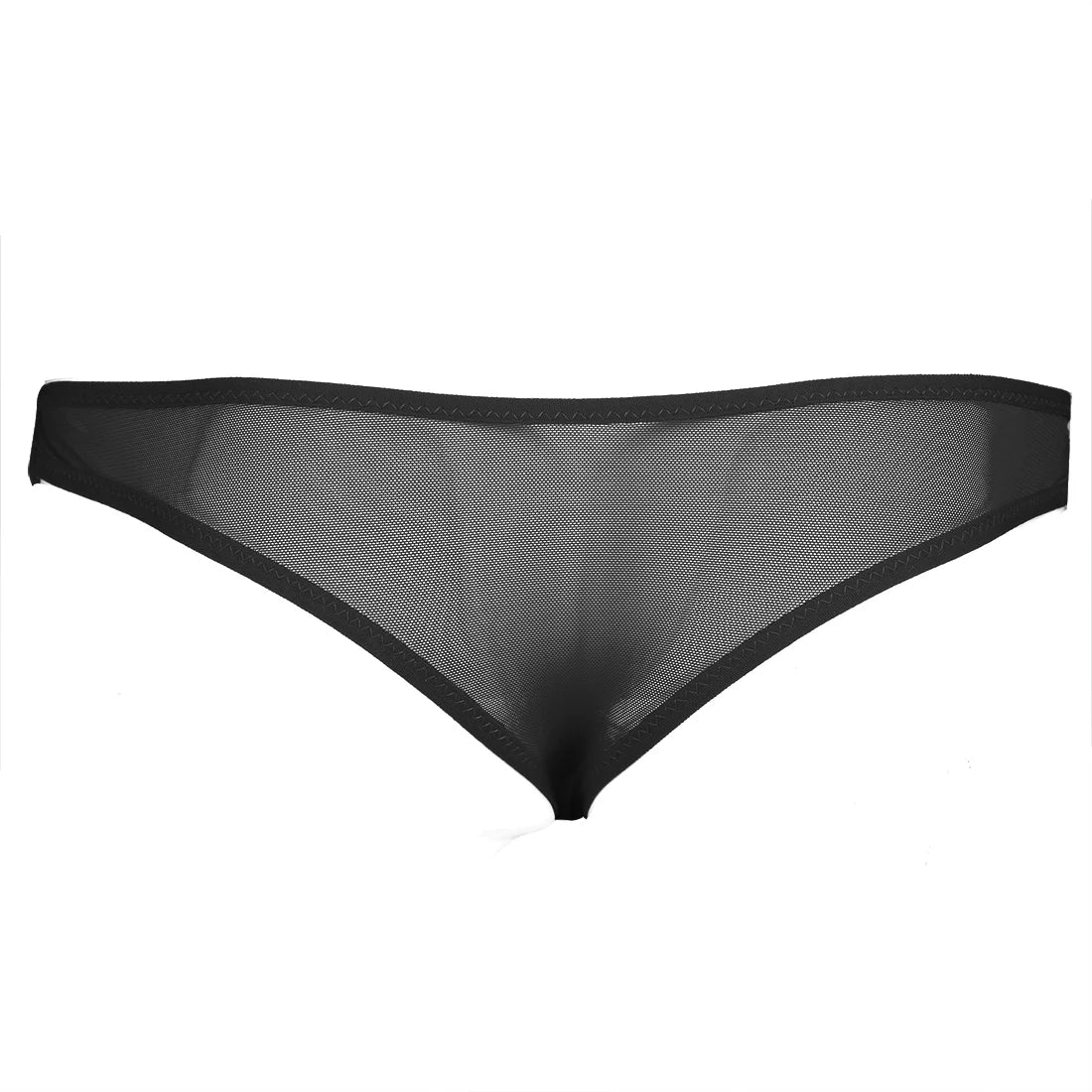 Mens Lace See-Through Panties Sissy Transparent Mesh Crotchless Briefs