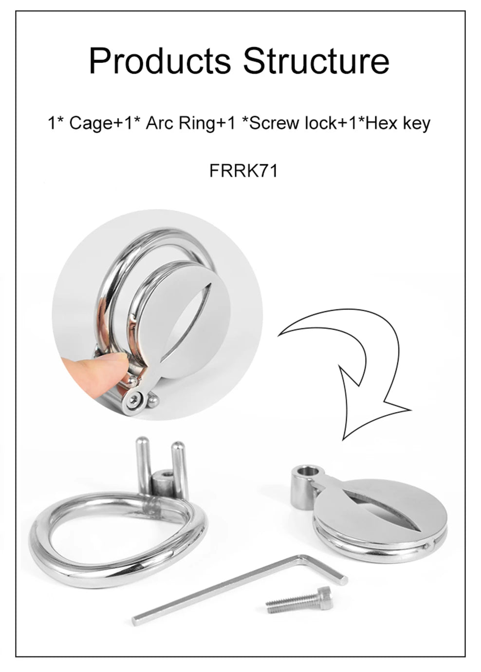 Sissy Small Chastity Cage With Urethral Catheter