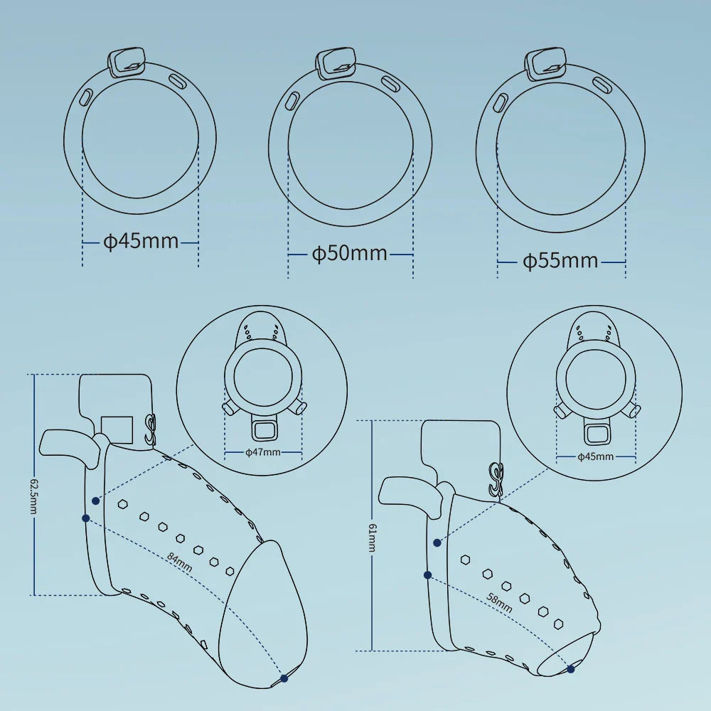 3D Printing Men Chastity Cage SM Abstinence Sex CB Chastity Lock Adult Penis Lock