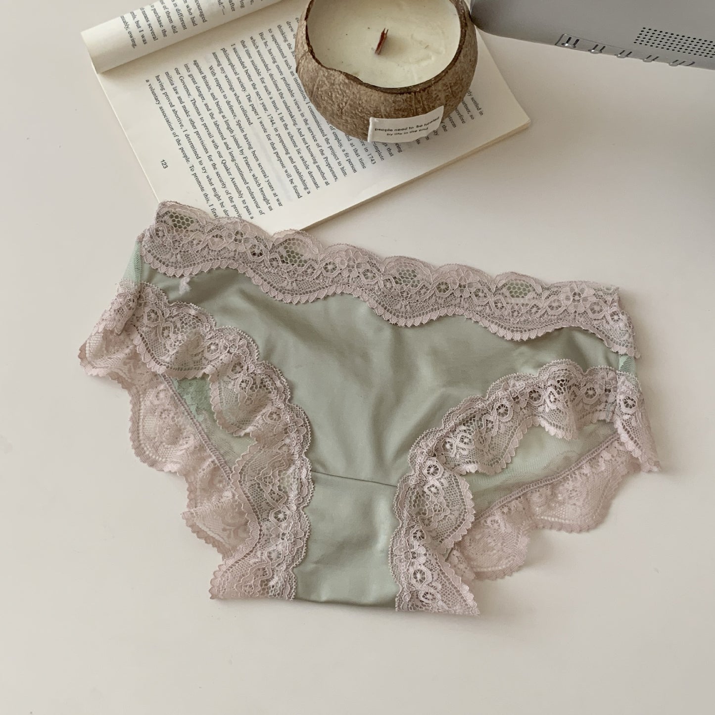 Mens Silky Satin Panties Sissy Lingerie Ruffle Lace Bowknot Briefs