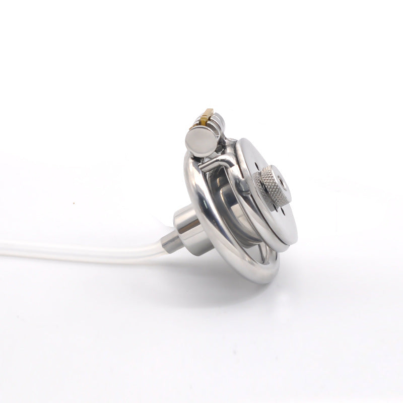 New Stainless Steel Negative Tadpole Cage Male Flat Chastity Cage