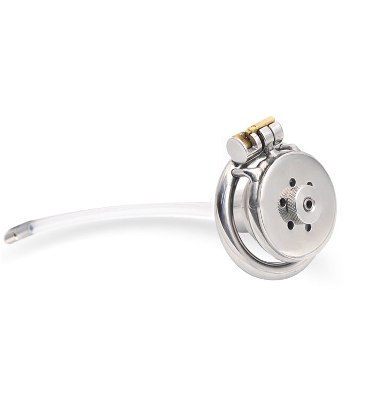 New Stainless Steel Negative Tadpole Cage Male Flat Chastity Cage