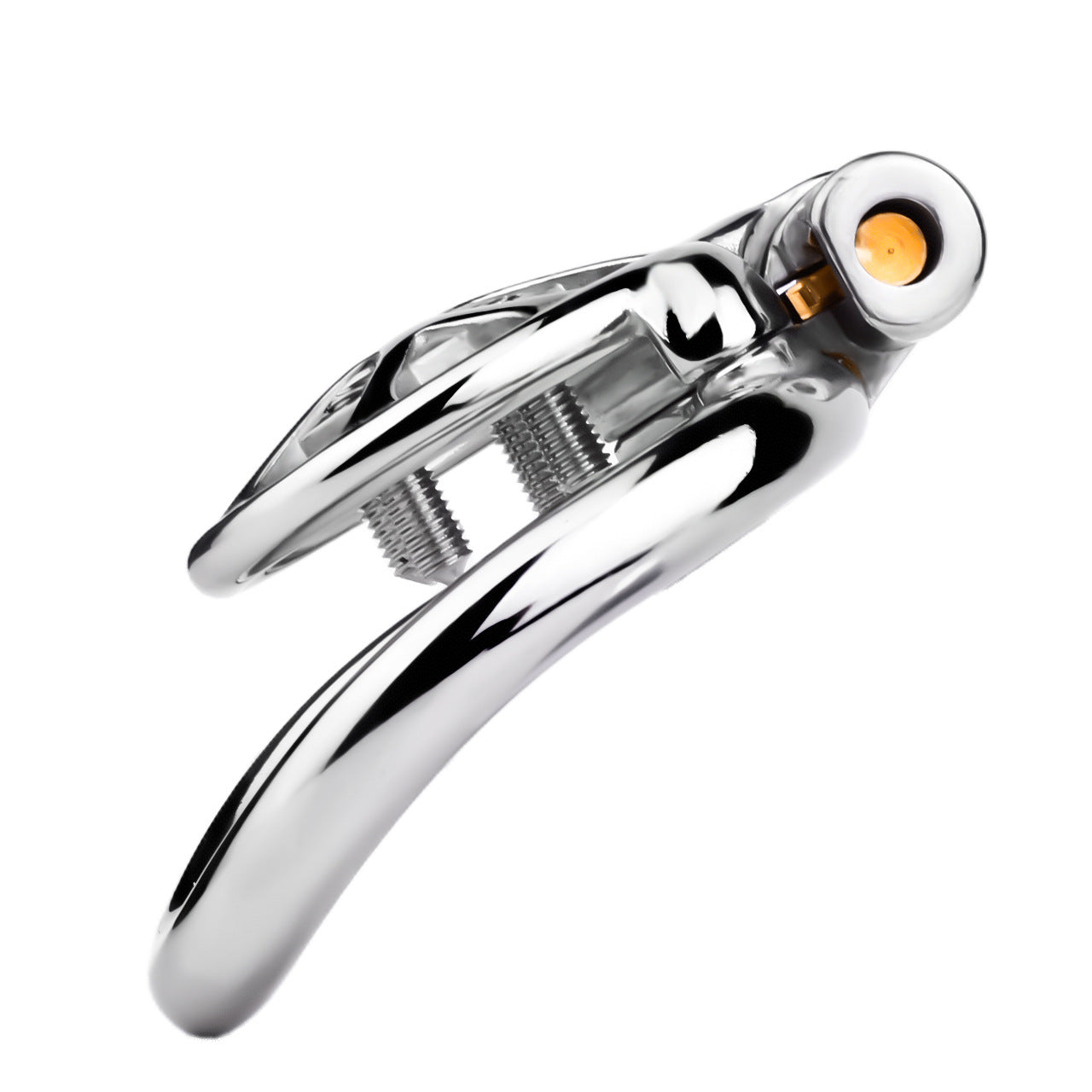 Small Flat Chastity Cage Stainless Steel Male Chastity Device with Detachable Accessories