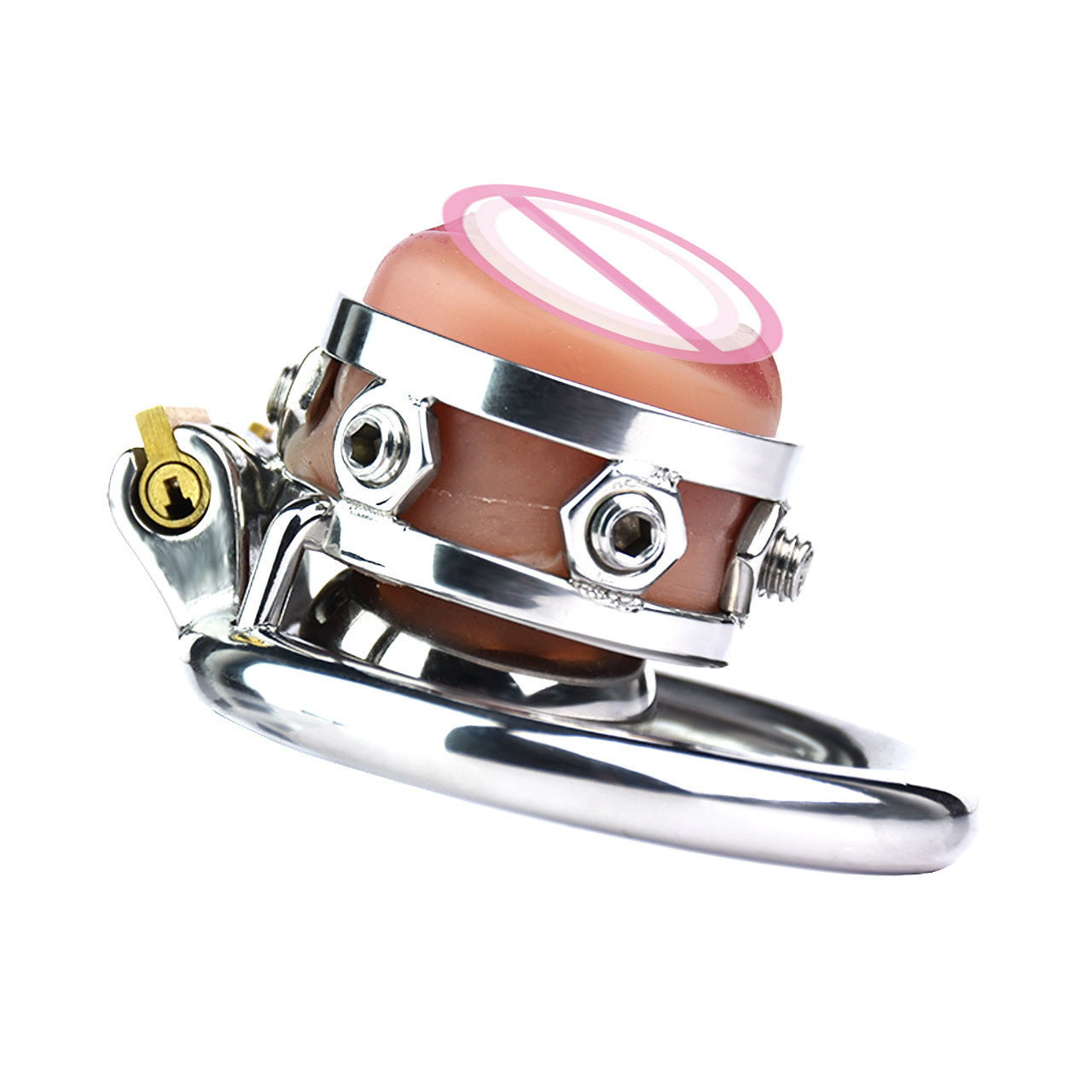 Spiked Chastity Cage with Detachable Clitoris Shape Urethral Plug