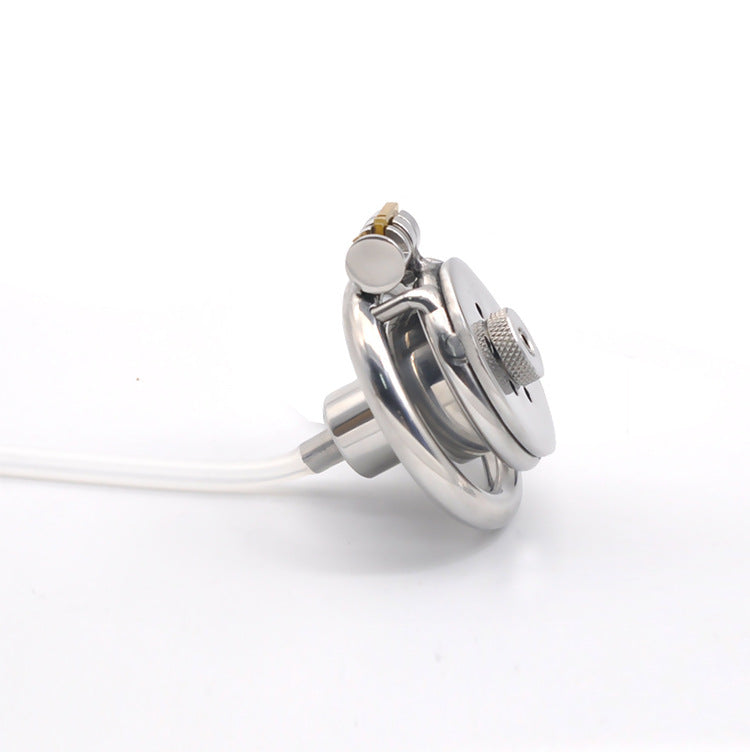 New Stainless Steel Negative Tadpole Cage Male Flat Chastity Cage