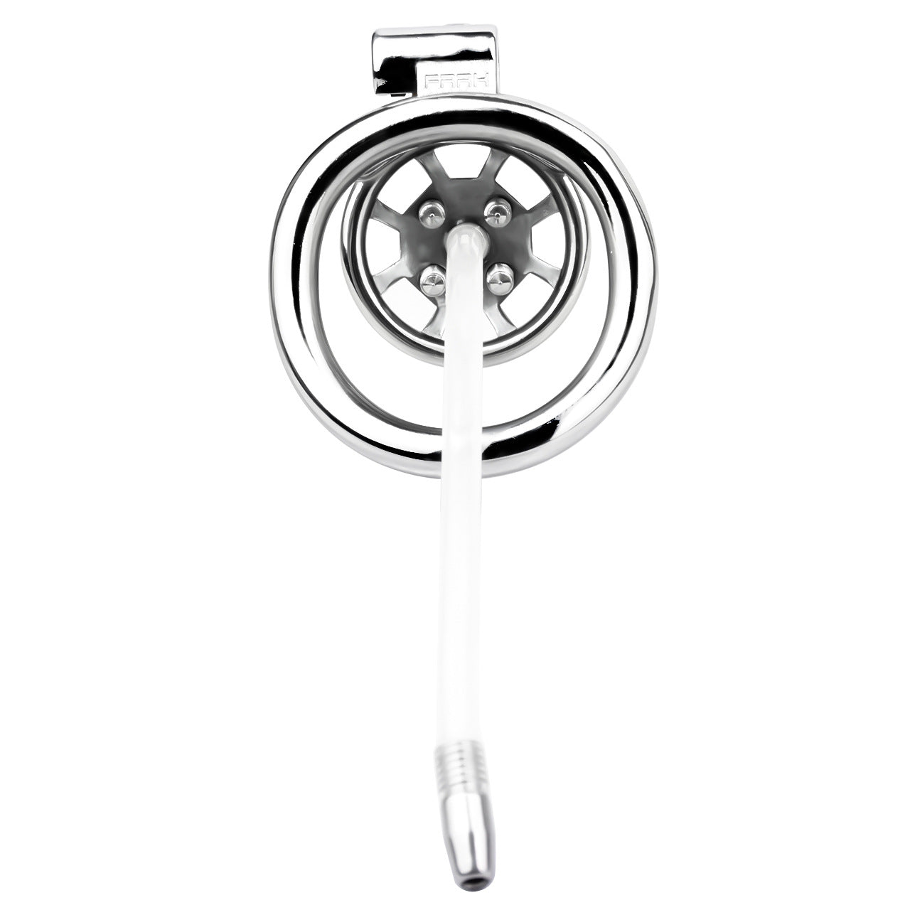Small Flat Chastity Cage Stainless Steel Male Chastity Device with Detachable Accessories