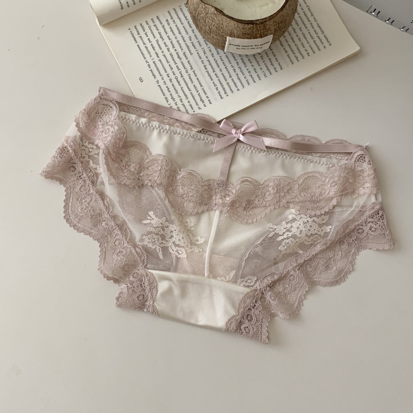 Mens Silky Satin Panties Sissy Lingerie Ruffle Lace Bowknot Briefs