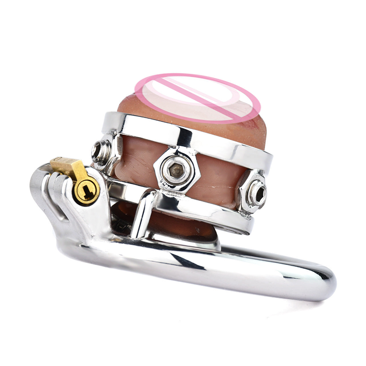 Spiked Chastity Cage with Detachable Clitoris Shape Urethral Plug