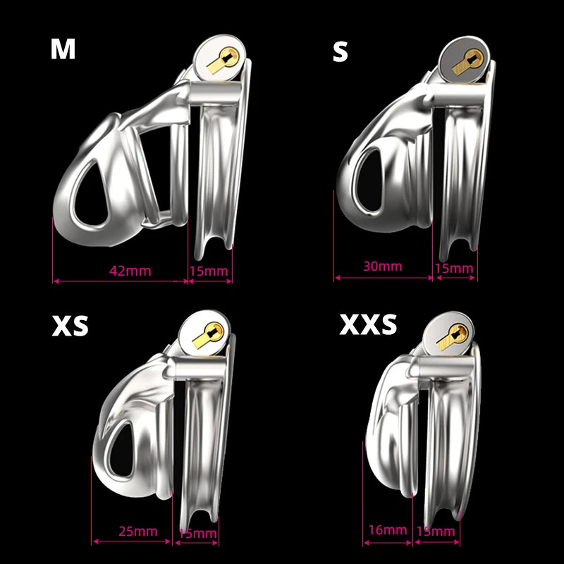 Super Small 316 Stainless Steel Cobra V7.0 Design Male Chastity Device