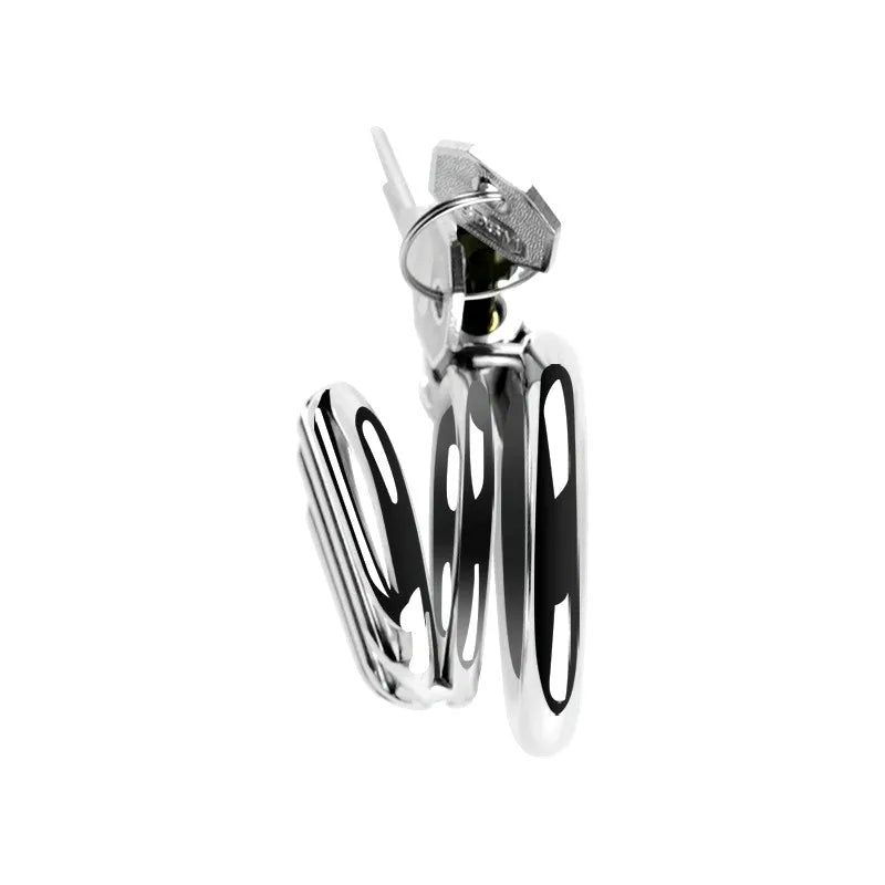 Stainless Steel Flat Chastity Cage Set Small Cock Cage For Men - 3 Sizes