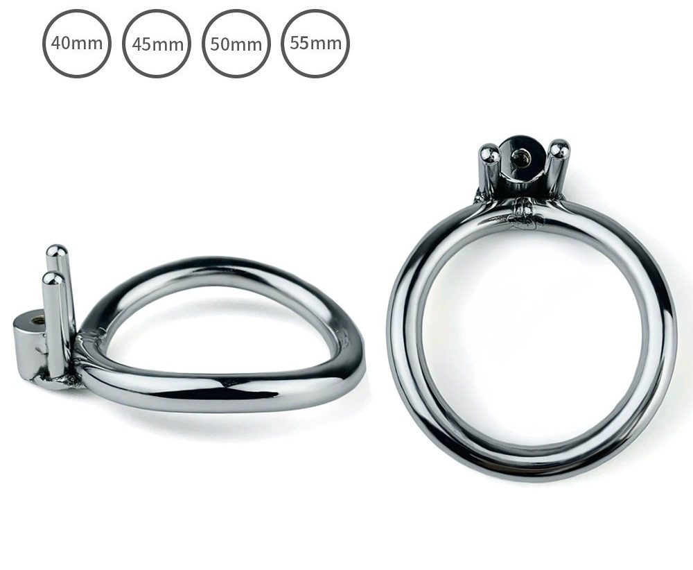 Steel Ball Pressure Massage Stainless Steel Inverted Chastity Cage