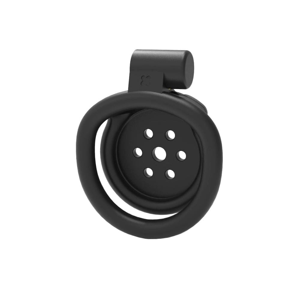 2023 New Arrive Black Flat Chastity Cage in Plastic