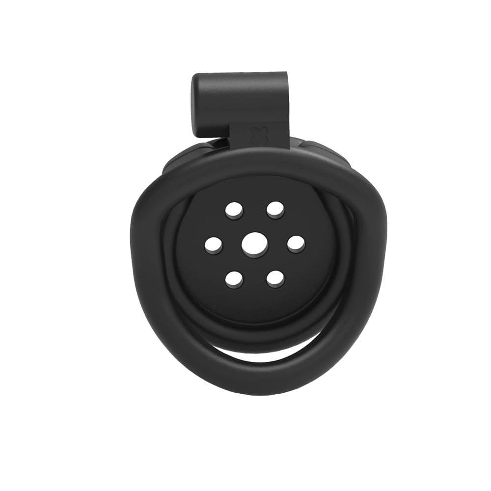2023 New Arrive Black Flat Chastity Cage in Plastic