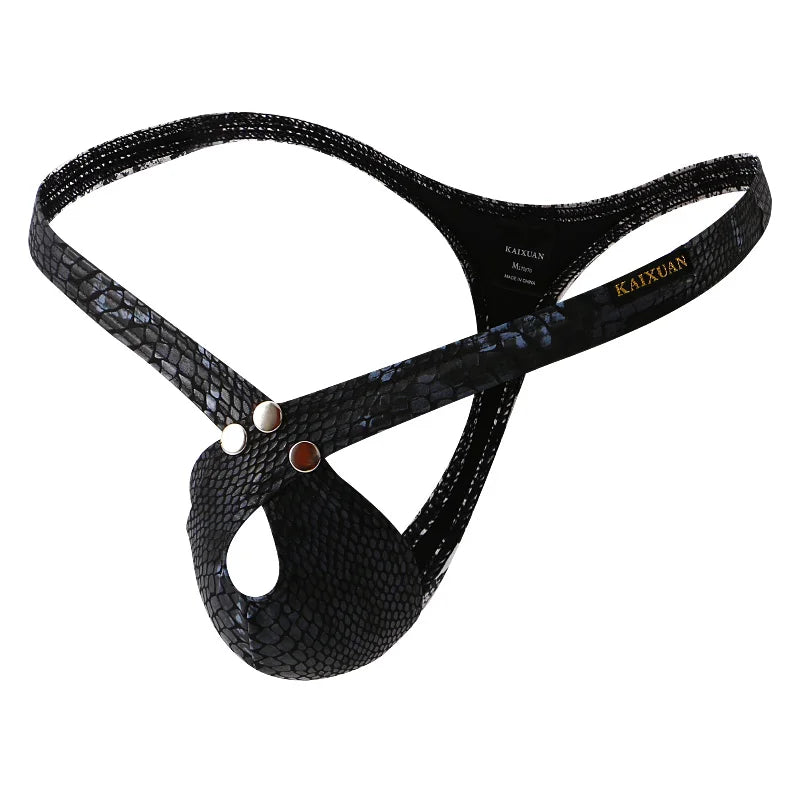 Men's Sexy Underwear Erotic Thong 3D Bikini Pouch in 4 Colors