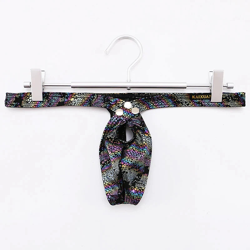 Men's Sexy Underwear Erotic Thong 3D Bikini Pouch in 4 Colors