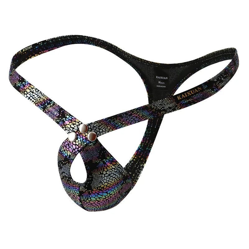 Men's Sexy Underwear Erotic Thong 3D Bikini Pouch in 4 Colors