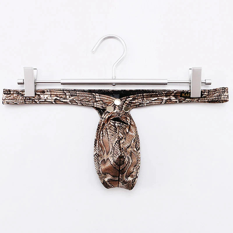 Men's Sexy Underwear Erotic Thong 3D Bikini Pouch in 4 Colors