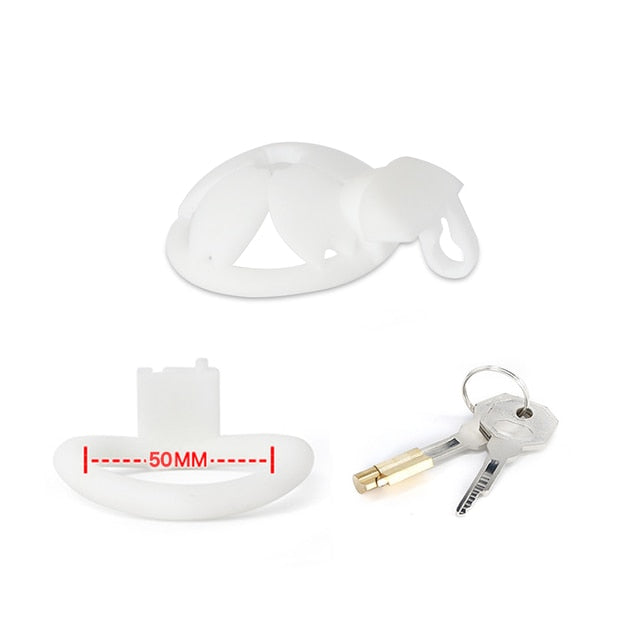 Premium Sakura 3D Printed Pink Chastity cage