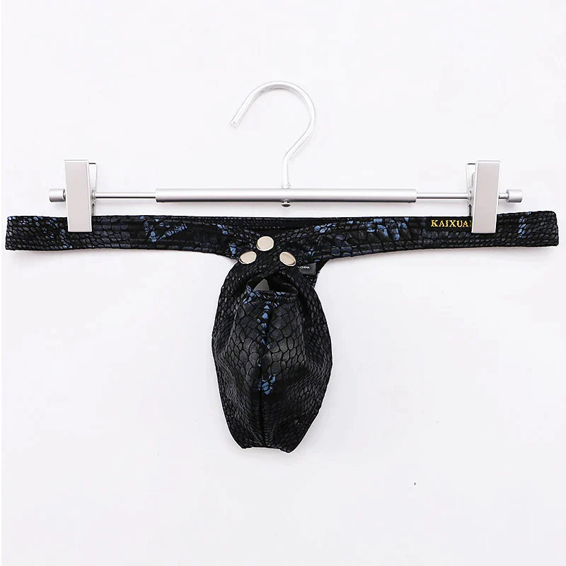 Men's Sexy Underwear Erotic Thong 3D Bikini Pouch in 4 Colors