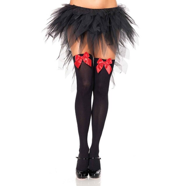Sissy's Sexy Lingerie: Bow Tie Stockings, Skinny Tight Tempting Nightwear, Sheer Evening & Club Stockings, For men (Skirt Not Included)