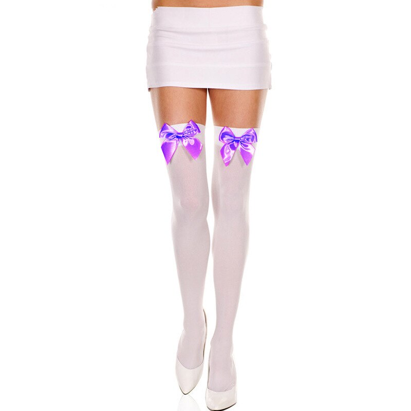 Sissy's Sexy Lingerie: Bow Tie Stockings, Skinny Tight Tempting Nightwear, Sheer Evening & Club Stockings, For men (Skirt Not Included)