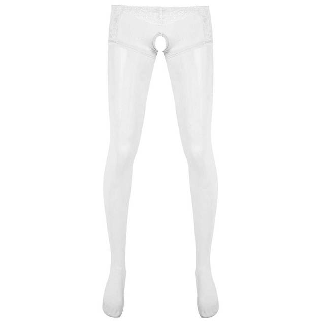 Sexy Men's Sissy Nightwear: Open Crotch Pantyhose, Crotchless Tights, Erotic Stockings, Leggings & Long Pants