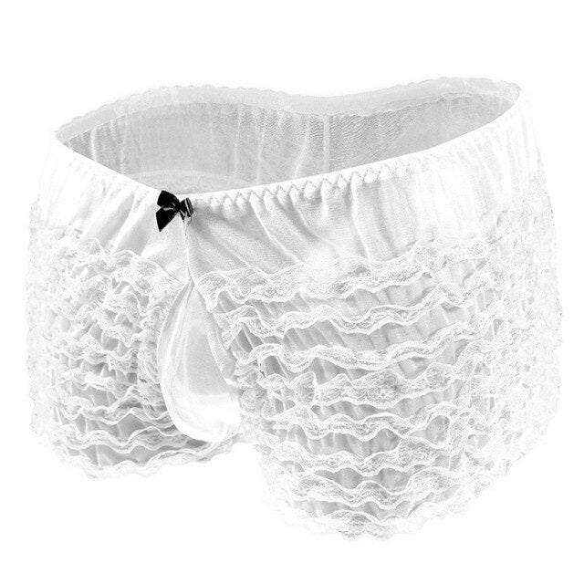Sissy Lace Mesh Panties for Gay Men: Sexy Lingerie/ Breathable Underwear/ Erotic Boxer Shorts/ Cute Knickers /Trendy Design