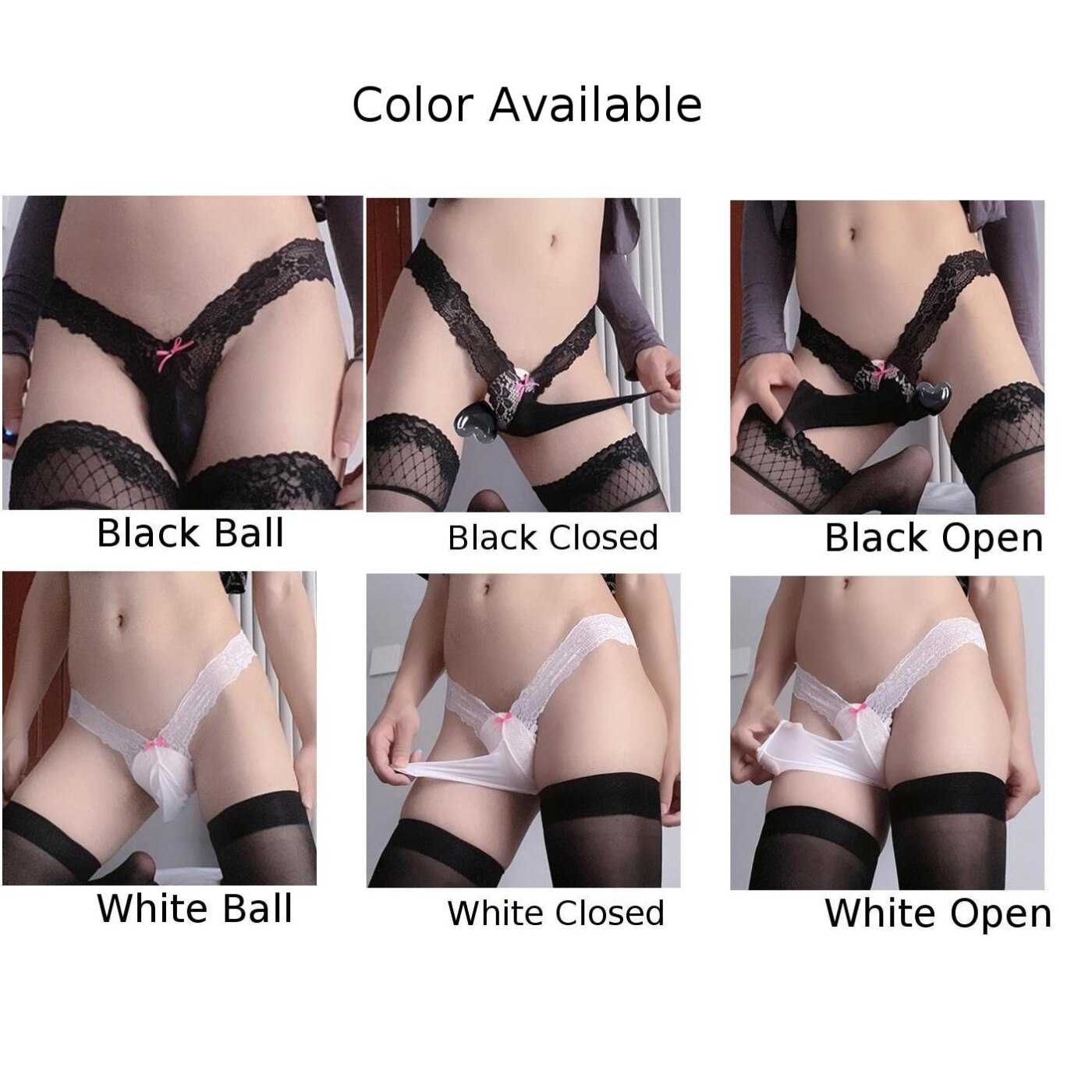 Sissy Sexy Lace Thong: Open Butt, Breathable Underwear for Gay Men - Low Rise, Hollow G-String with Penis Sheath Feature
