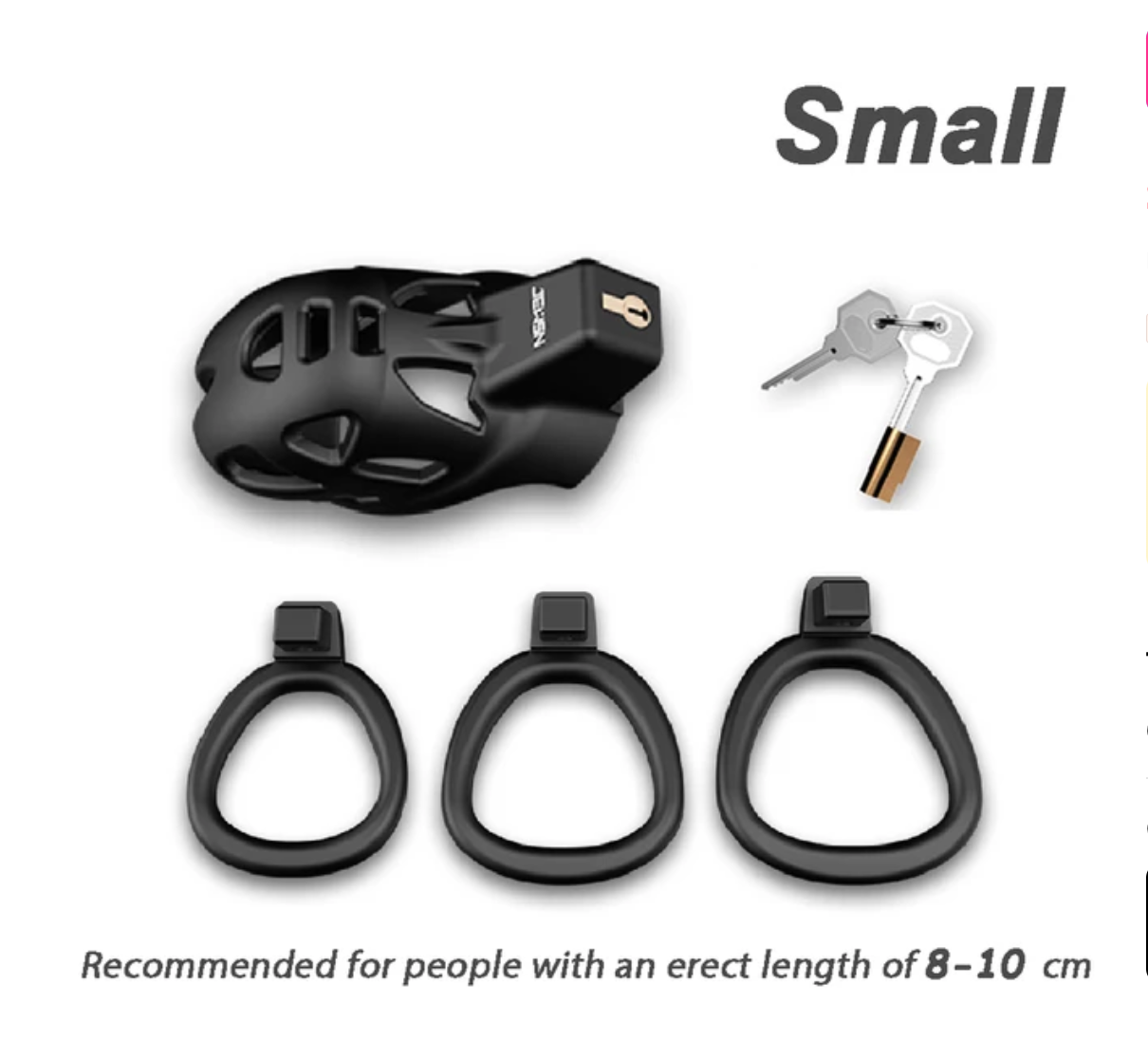2023 New Ghost 3D Printed Male Chastity Cage Set Anti Off Lock Penis Ring