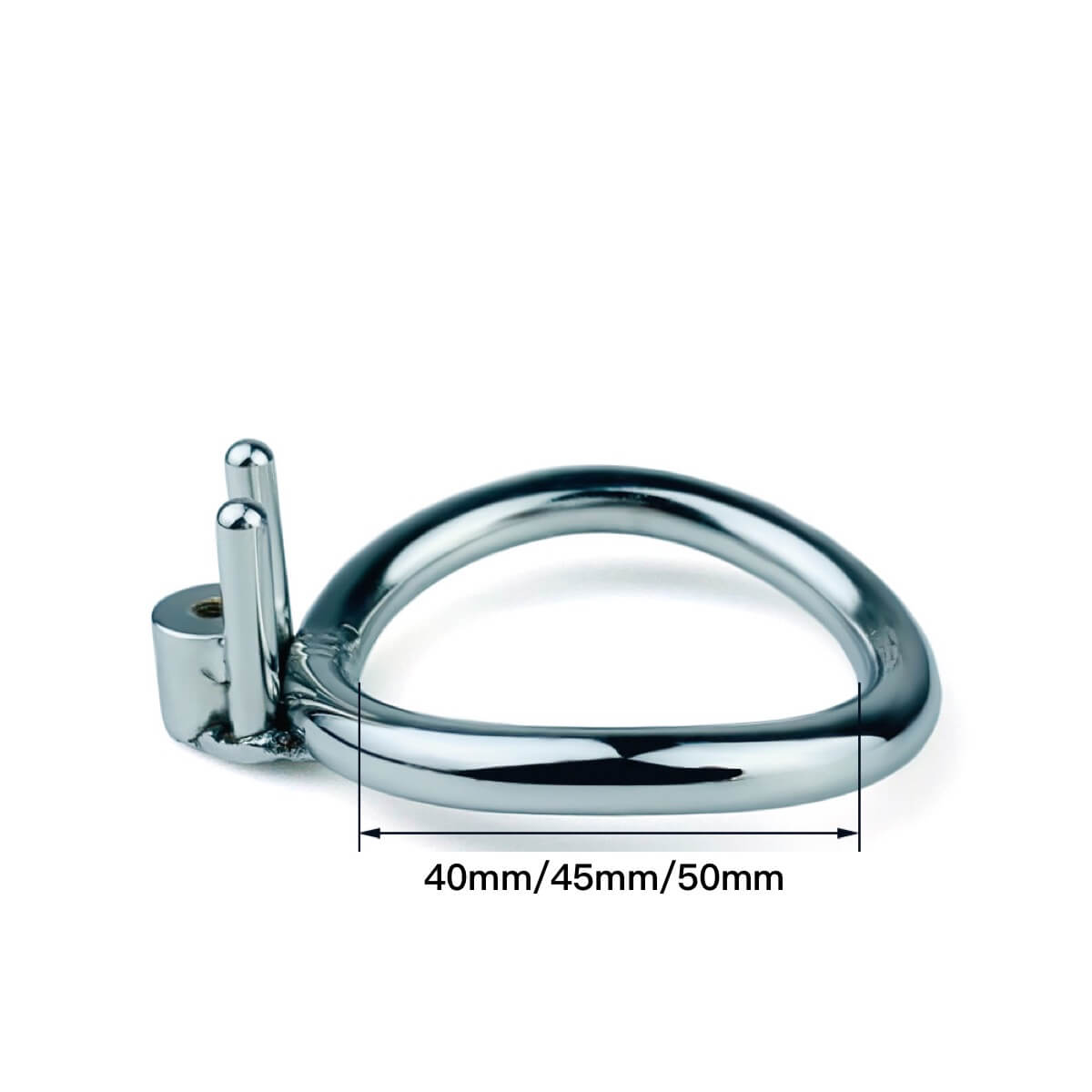 Inverted Chastity Cage with Metal Cylinder and Tube