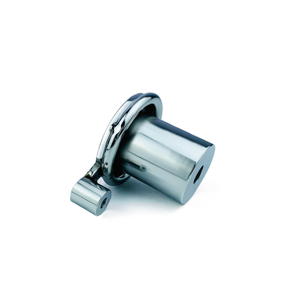 Inverted Chastity Cage with Metal Cylinder and Tube