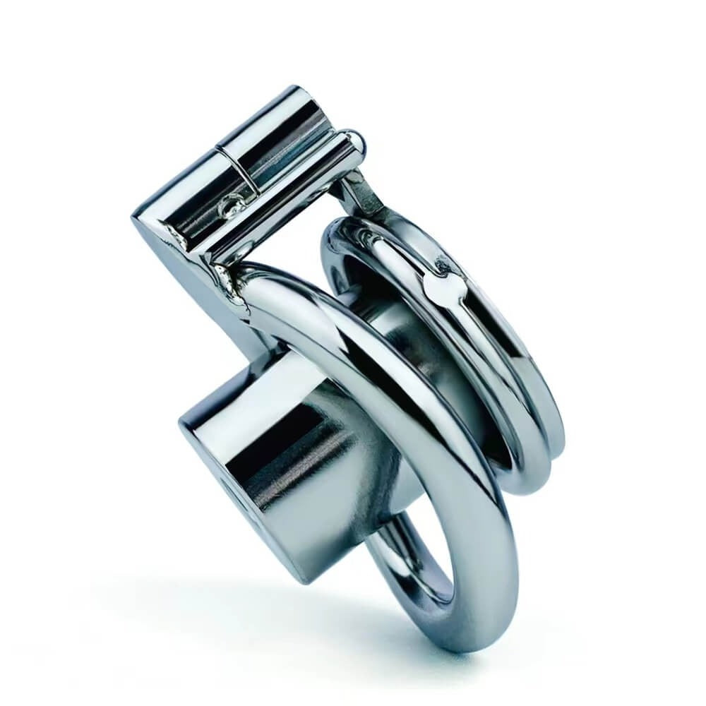 2023 NEW Single Screw Negative Chastity Device for Men-Cock Cage