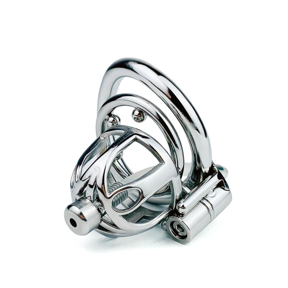 2023 NEW Stainless Steel Chastity Cage With Tube