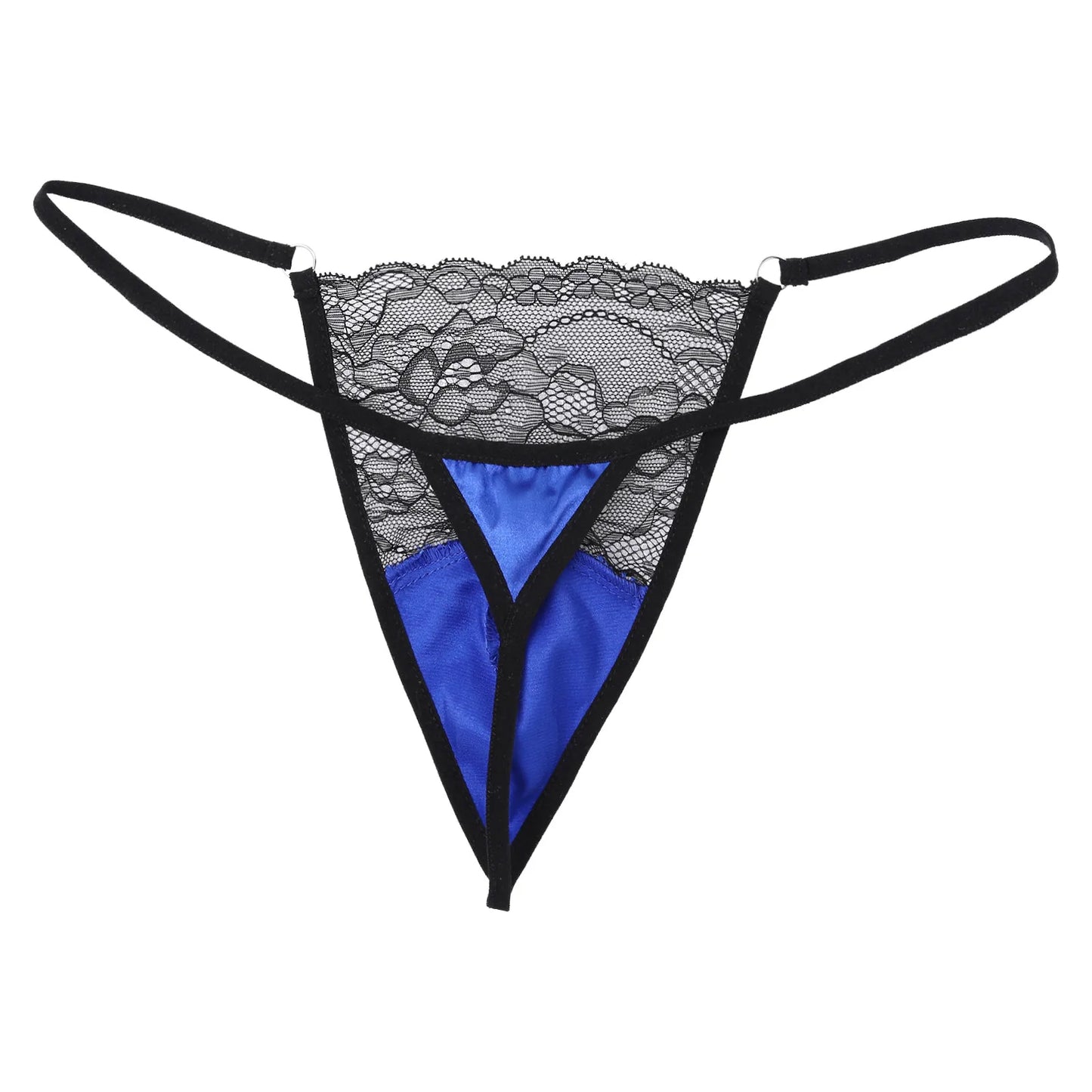 Men's Sissy Bikini G-string Underwear Lace Thong Bikini Hollow Panty