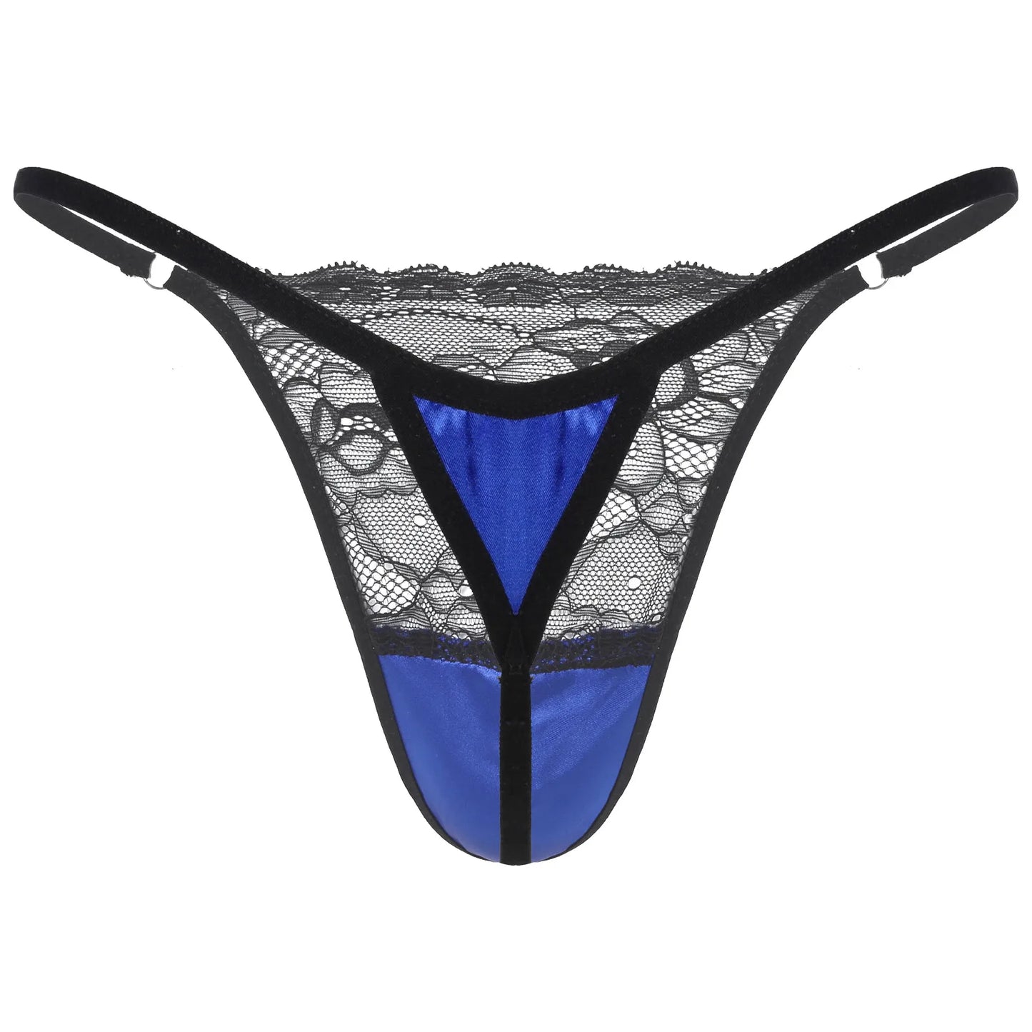 Men's Sissy Bikini G-string Underwear Lace Thong Bikini Hollow Panty