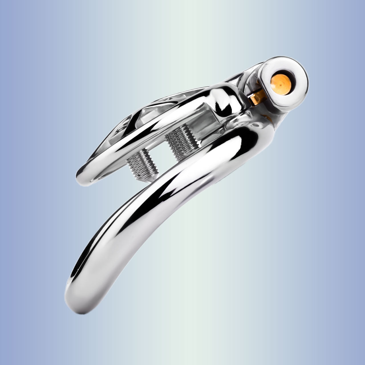 Small Flat Chastity Cage Stainless Steel Male Chastity Device with Detachable Accessories