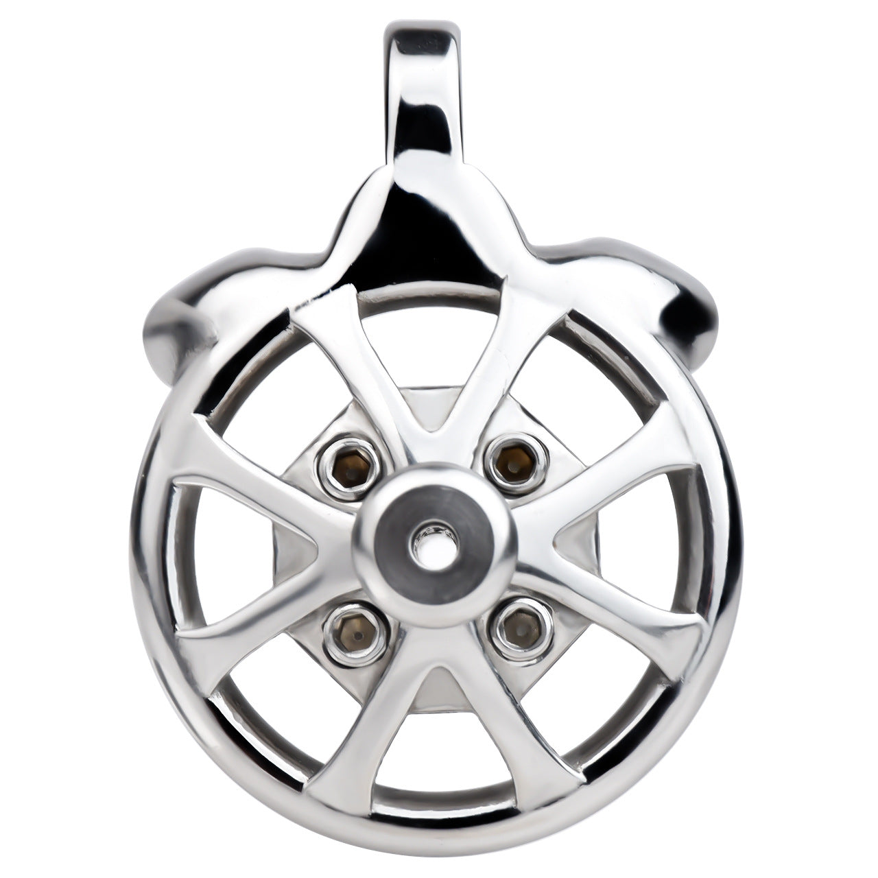 Small Flat Chastity Cage Stainless Steel Male Chastity Device with Detachable Accessories