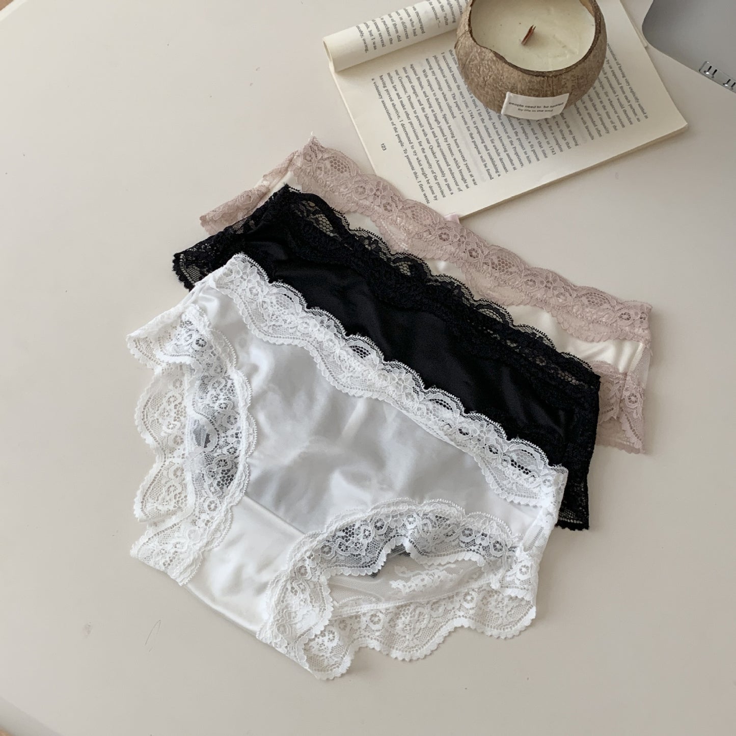 Mens Silky Satin Panties Sissy Lingerie Ruffle Lace Bowknot Briefs