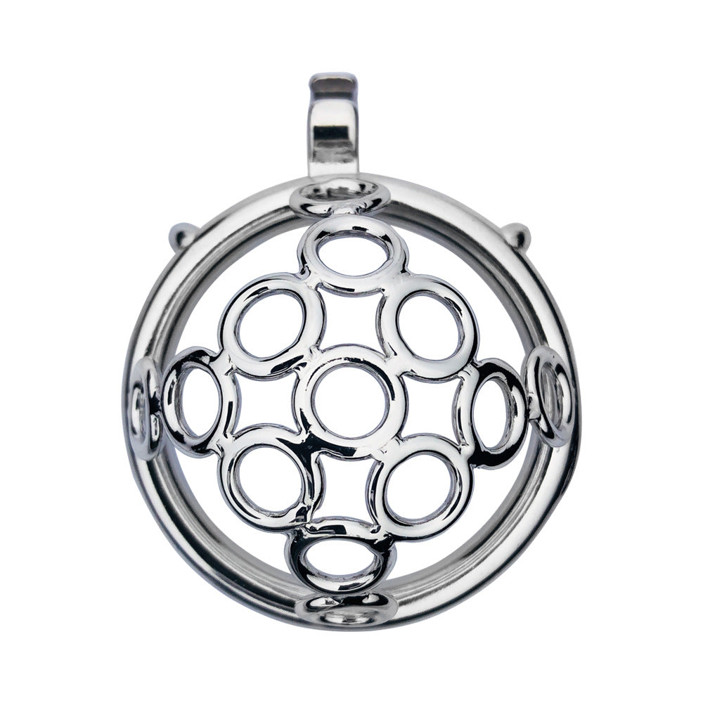 Compact Escape-Proof Stainless Steel Male Chastity Cage - Secure Penis Lock & Cock Ring - Discreet Adult Toy for Men
