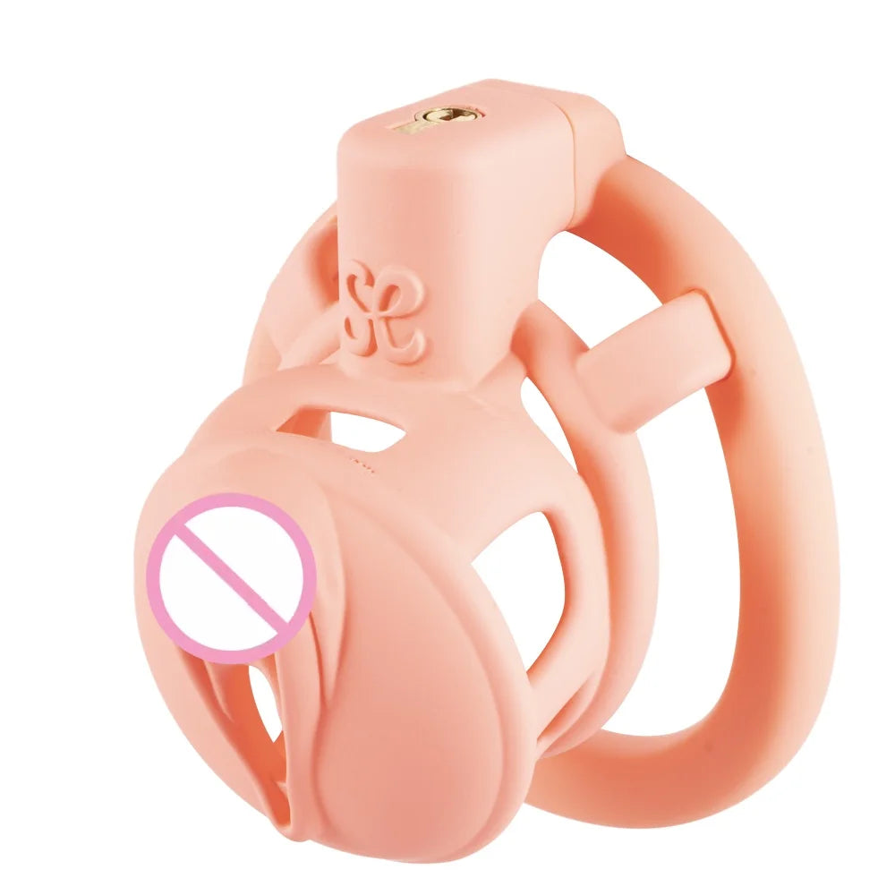 Premium Pink Pussy Lightweight-LOCKINK Sevanda Male Chastity Device with 3 Rings Set