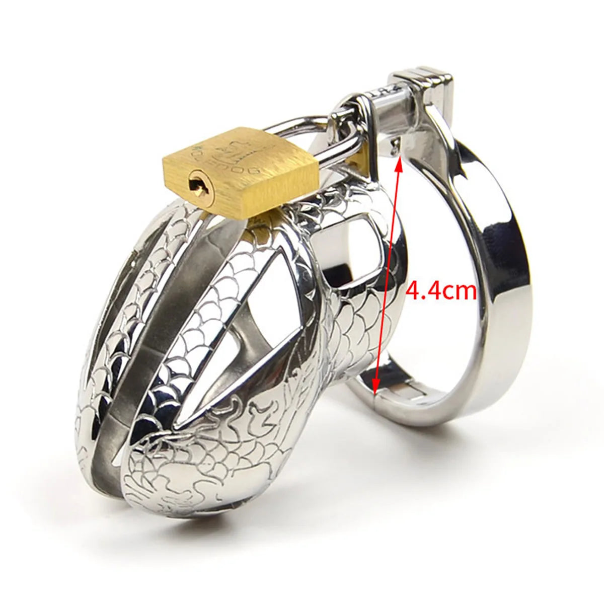 Stainless Steel Dragon Cock Cage Metal Male Chastity Device with Spikes