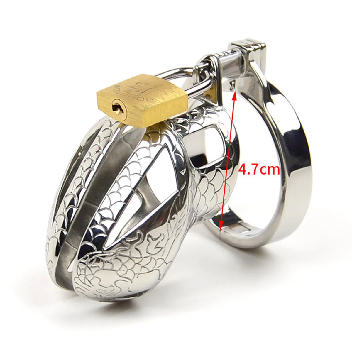 Stainless Steel Dragon Cock Cage Metal Male Chastity Device with Spikes