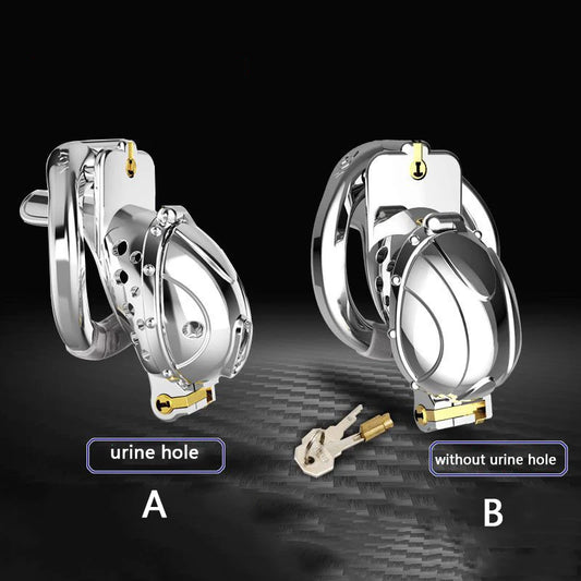 Metal Openable Ring Quick Disassemble Cap Flip Design Male Chastity Device