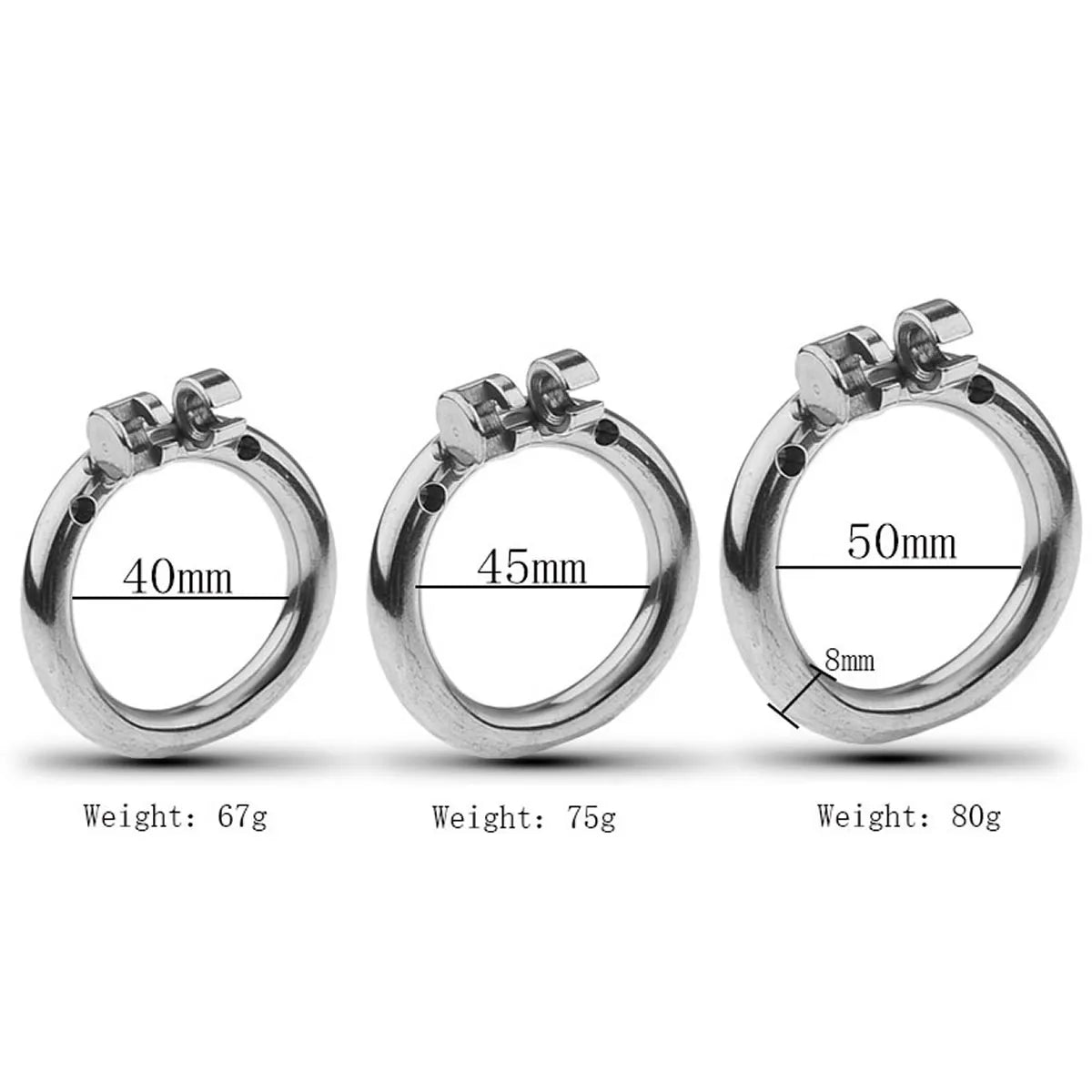 Super Mini Male Flat Chastity Cage Stainless Steel Penis Cage