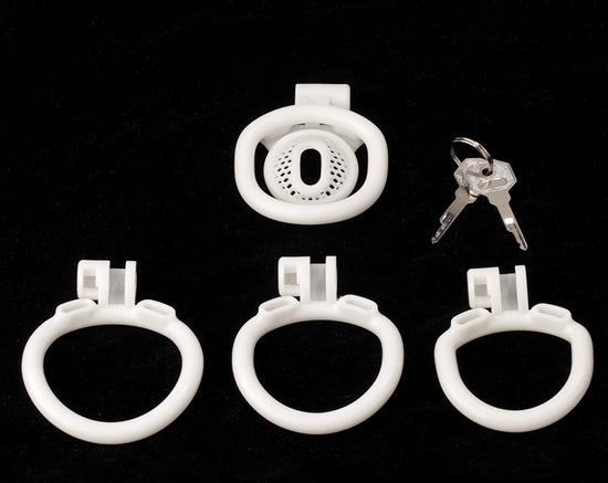 Inverted Negative Chastity Cage with Plugs in Micro Size Pink/Black ...
