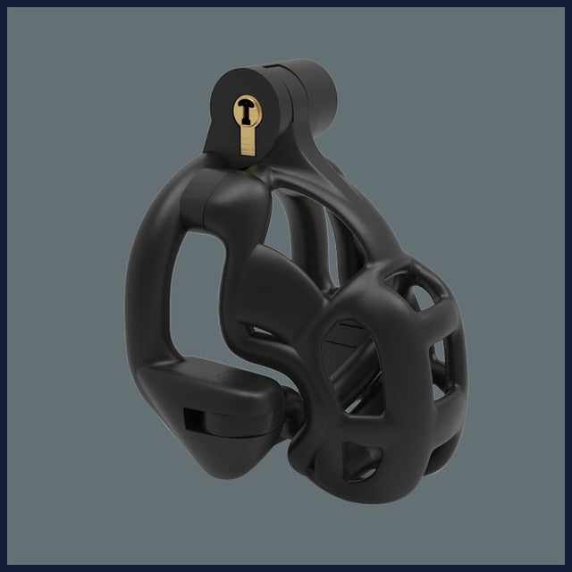 2023 New Mamba Resin Chastity Lock Double Lock Cock Ring 3D Printed Chastity Device