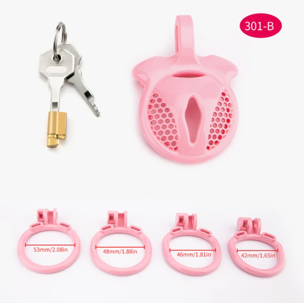 pink chastity cage