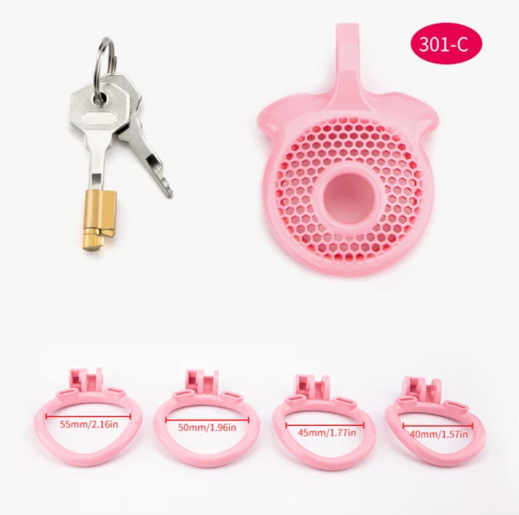 pink chastity cage